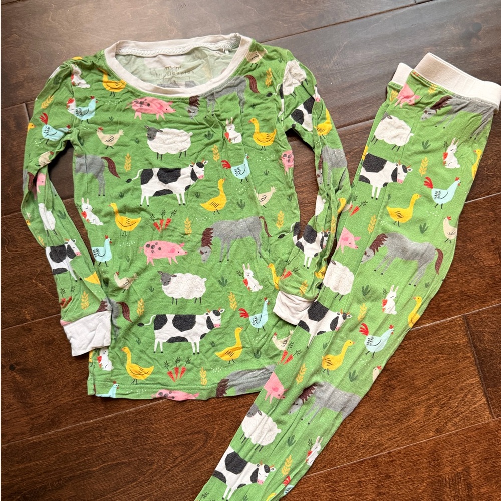 Little Sleepies Farm Animal Pajamas - 5/6T